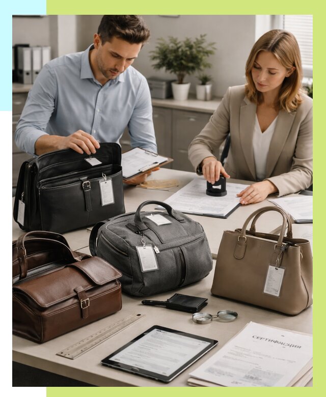 Сертификация сумок в Прокопьевске от 7753 руб. | Алешин-Прк