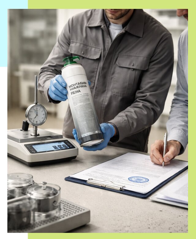 Сертификация монтажной пены в Прокопьевске от 15506 р. | Алешин-Прк