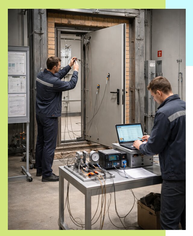 Сертификация противопожарных дверей в Прокопьевске по ГОСТ и ТР