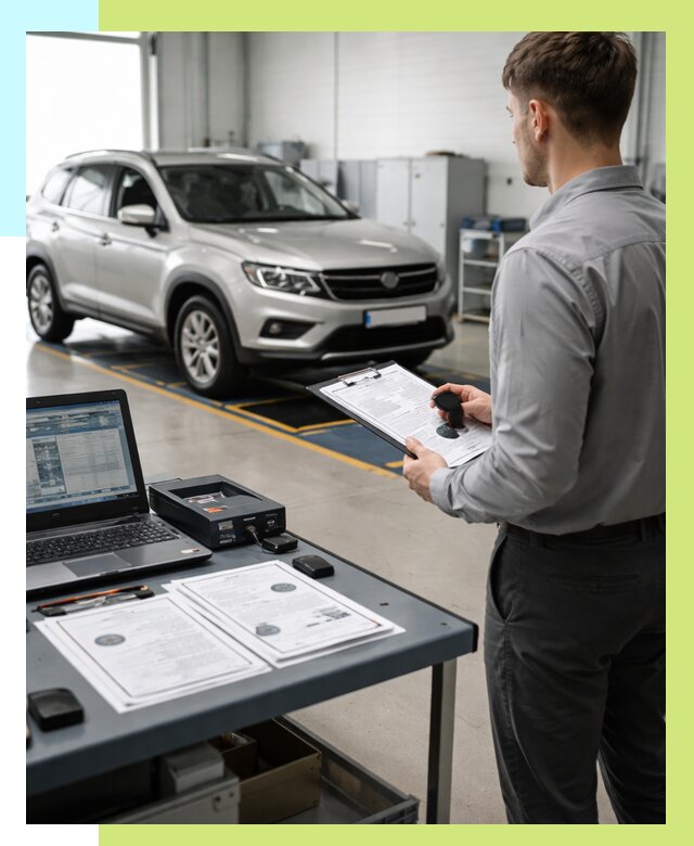 Сертификация транспортных средств в Прокопьевске от 12404 р. | Алешин-Прк