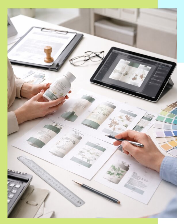 Профессиональная разработка дизайна и текста этикетки продукции в Прокопьевске