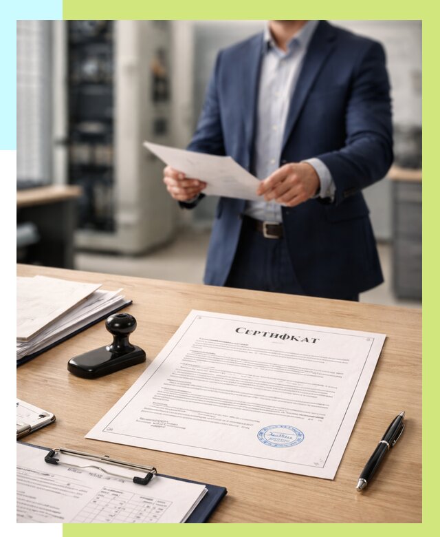 Сертификат на оборудование в Прокопьевске от 15506 р. | Алешин-Прк