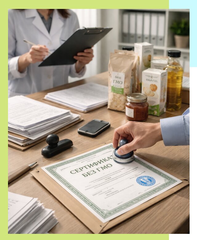 Получение сертификата Без ГМО для продукции в Прокопьевске